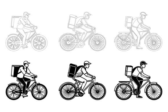 Bikers Making Deliver