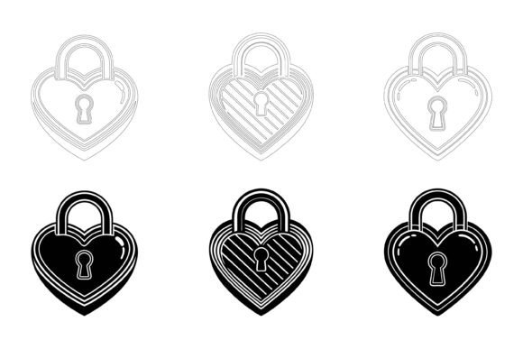 Love Padlock Icon: Symbol of Trust and Affection