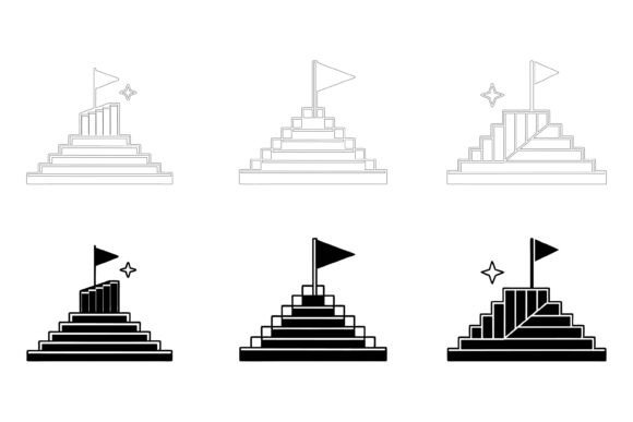 Mission Icons Set: Purpose-Driven Vector Illustrations