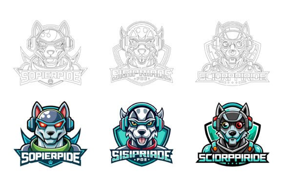 Pitbull Head Mascot Logo