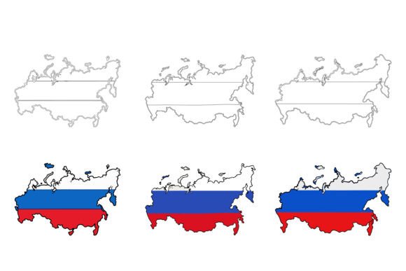 Russia Flag Vector Graphics: Precision and Versatility in Digital Design