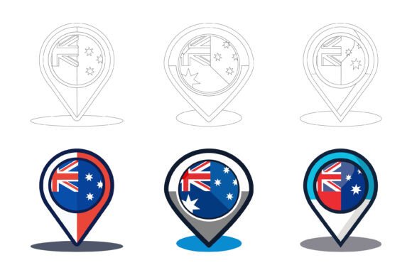 Unlocking Creative Potential with the Flag Map Pointer of Australia: A Deep Dive into AI EPS Vector Collections