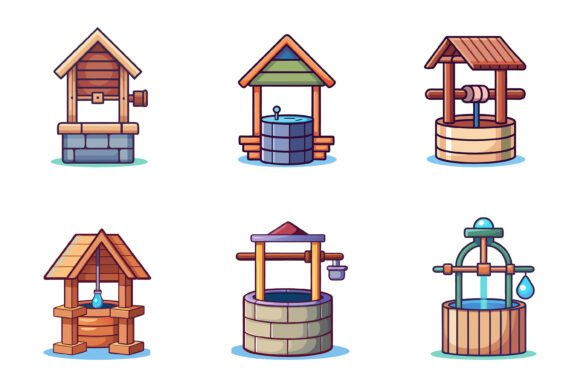 Water Wells: Inspiring Vector Illustrations for Creatives