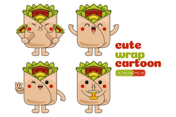 What Makes the Cute Wrap Mascot Vector Pack 04 a Practical Asset for Modern Creators